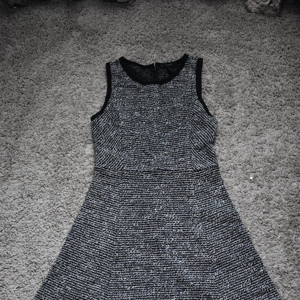 J. Crew Dress Black and White